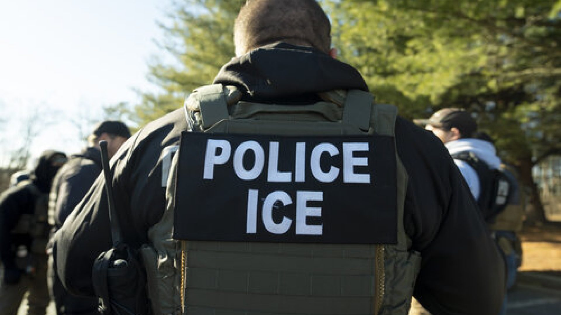 U.S. Immigration and Customs Enforcement Baltimore Field Officer director Matt Elliston listens during a briefing, Monday, Jan. 27, 2025, in Silver Spring, Md. (AP Photo/Alex Brandon)